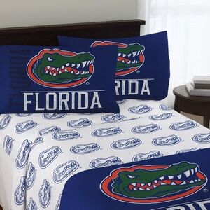 NCAA Florida Gators 4 Piece Full Sheet Set